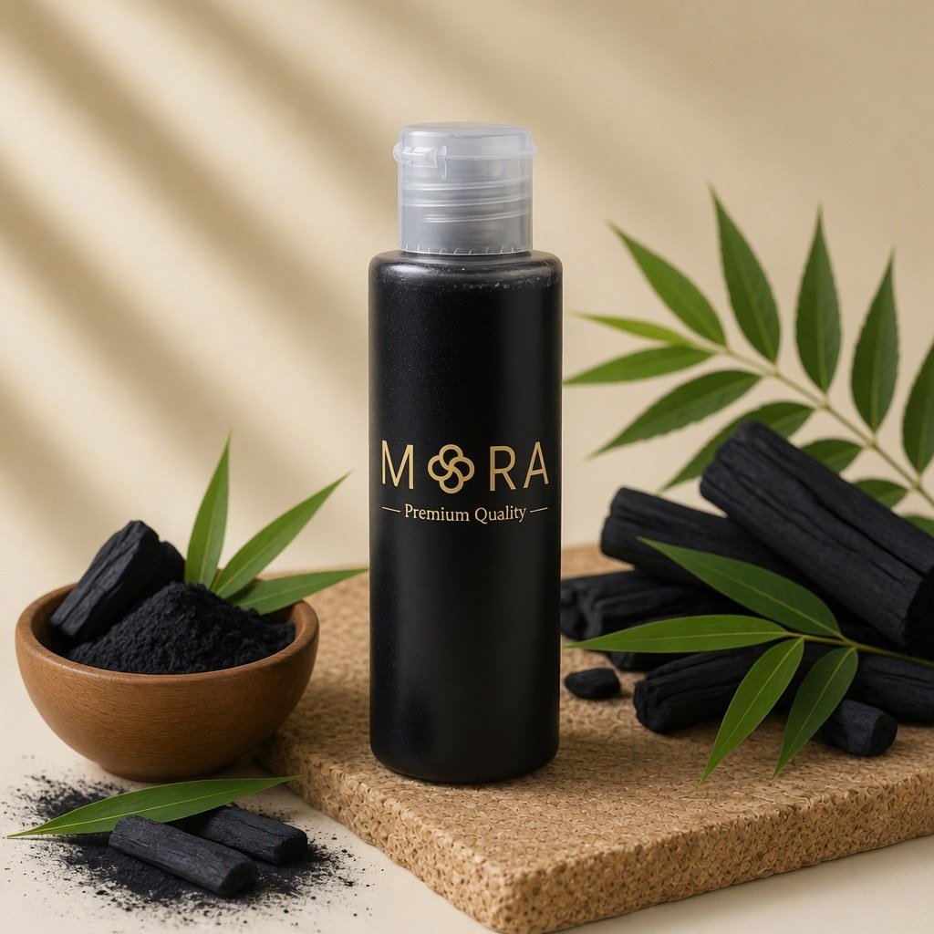 MORA Charcoal Facewash — handmade herbal skincare