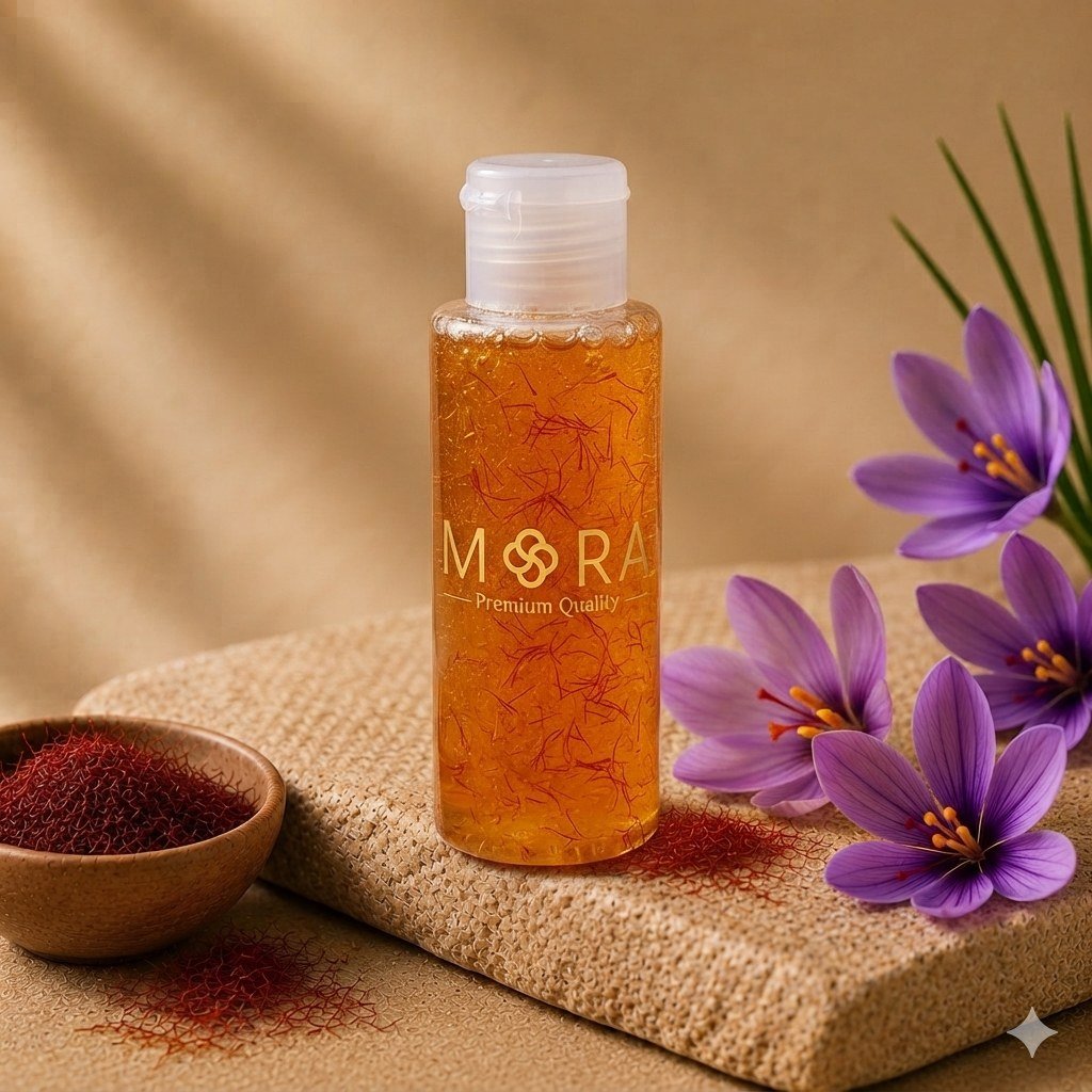 MORA Golden Zafran Facewash — handmade herbal skincare